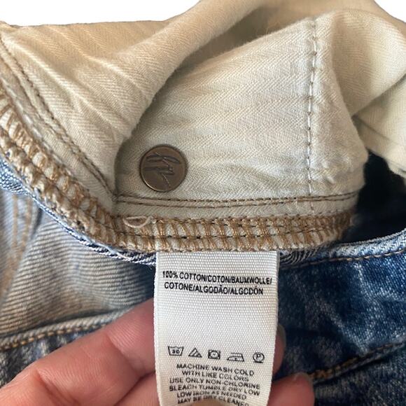 Free People We The Free Zip It Up 100% Cotton Denim Jean Skirt Women Sz 30 - Picture 10 of 10